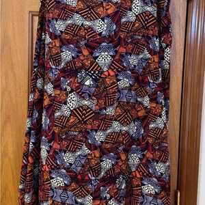 LuLaRoe Joy Long Cardigan Geometric Cape Cover Up Major Unicorn size Medium
